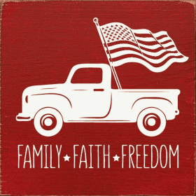 Family - Faith - Freedom Truck (Color: Red)