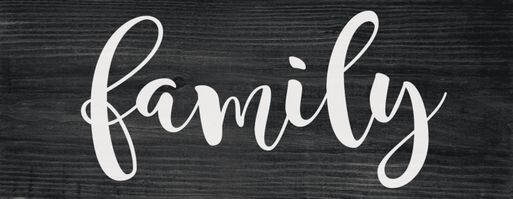 Family Farmhouse Sign (Color: Ebony and White)