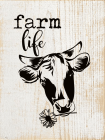 Farm Life (Color: Sanded White & Black)