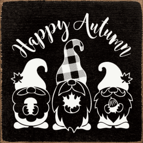 Happy Autumn (Color: Old Black)