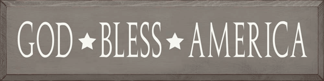 God Bless America (Color: Anchor Gray)