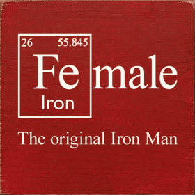 Fe-male: The original Iron Man (Color: Old Red)
