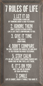 7 Rules Of Life (Color: Old Anchor Gray)