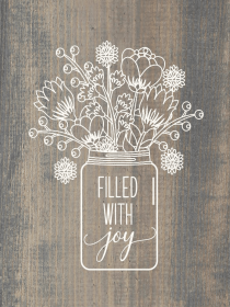 Filled With Joy Vase (Color: Weathered Gray)