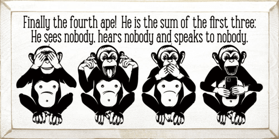Finally the fourth ape! He is the sum of the first three (Color: Old Cottage White)