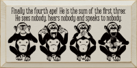 Finally the fourth ape! He is the sum of the first three