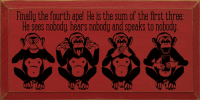 Finally the fourth ape! He is the sum of the first three