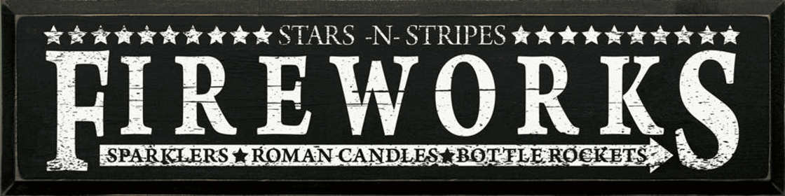 Fireworks Sparklers - Roman Candles - Bottle Rockets (Color: Black)