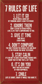 7 Rules Of Life (Color: Old Red)