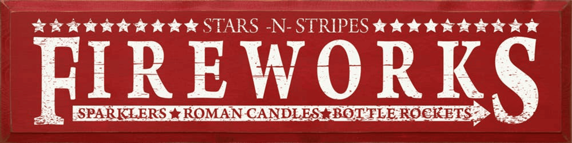 Fireworks Sparklers - Roman Candles - Bottle Rockets (Color: Red)