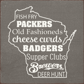 Fish Fry Packers Old Fashioneds Cheese Curds Badgers... (Color: Anchor Gray)