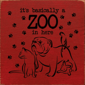 It's Basically A Zoo In Here (Color: Red)