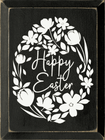 Happy Easter (Color: Old Black)
