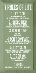 7 Rules Of Life (Color: Old Sage)