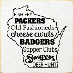 Fish Fry Packers Old Fashioneds Cheese Curds Badgers... (Color: Cottage White)
