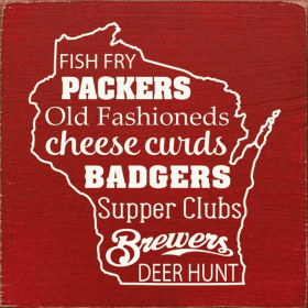 Fish Fry Packers Old Fashioneds Cheese Curds Badgers... (Color: Red)