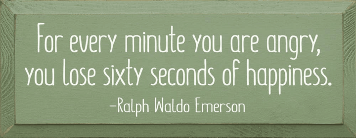 For Every  Minute You Are Angry, You Lose Sixty Seconds... (Color: Sage)
