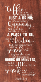 "Coffee is a lot more than just a drink..." (Color: Ebony with White)