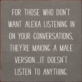 For those who don't want Alexa listening in... (Color: Old Anchor Gray)