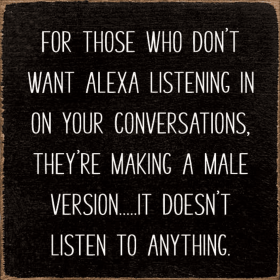 For those who don't want Alexa listening in... (Color: Old Black)