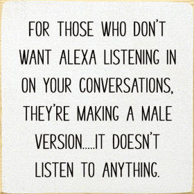 For those who don't want Alexa listening in... (Color: Old Cottage White)