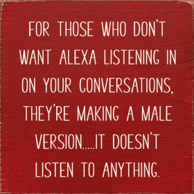 For those who don't want Alexa listening in... (Color: Old Red)