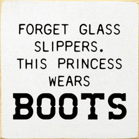 Forget Glass Slippers, This Princess Wears Boots (Color: Old Cottage White)