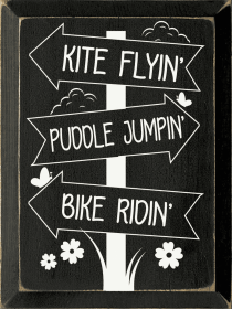 Kite Flyin' Puddle Jumpin' Bike Ridin' (Color: Old Black)