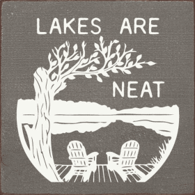 Lake are neat (Color: Old Anchor Gray)