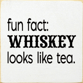 Fun Fact: Whiskey Looks Like Tea (Color: Old Cottage White)