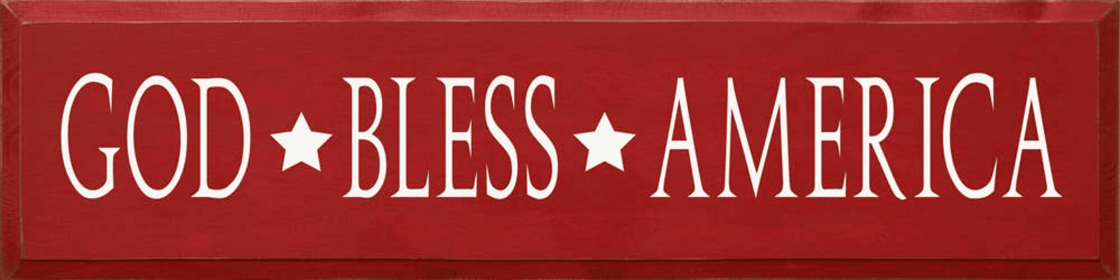 God Bless America (Color: Red)