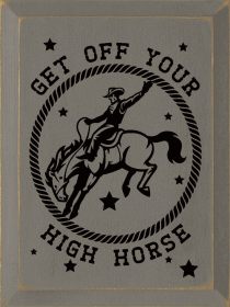 Get Off Your High Horse (Color: Anchor Gray)