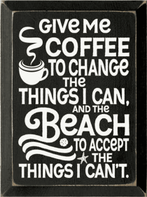 Give Me Coffee Wood Sign (Color: Old Black)