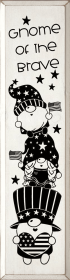 Gnome Of The Brave (Vertical) (Color: Cottage White)