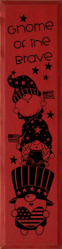 Gnome Of The Brave (Vertical) (Color: Red)