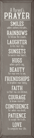 A Parent's Prayer - Large Vertical Family Sign (Color: Old Anchor Gray)