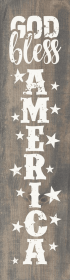 God Bless America (Color: Weathered Gray)