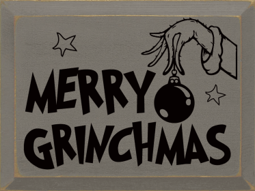 Merry Grinchmas (Color: Old Anchor/Blk, size: 9" x 12")
