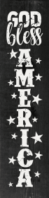 God Bless America (Color: Ebony)