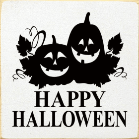 Happy Halloween (Color: Old Cottage White)