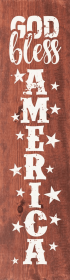 God Bless America (Color: Warm Chestnut)