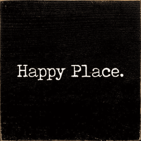Happy Place. (Color: Old Black)