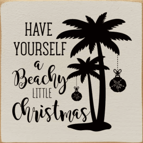 Have yourself a beach little Christmas (Color: Old Ivory)