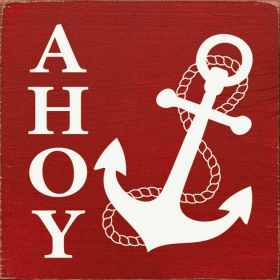 Ahoy (Anchor) (Color: Red)