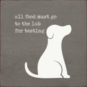 All Food Must Go To The Lab For Testing (Color: Anchor Gray)