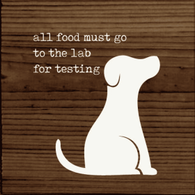 All Food Must Go To The Lab For Testing (Color: Walnut)