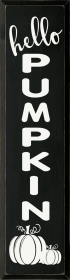 Hello Pumpkin (large vertical) (Color: Old Black)