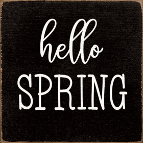 Hello Spring (Color: Old Black)