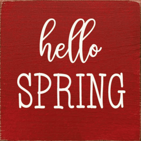Hello Spring (Color: Old Red)