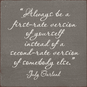 Always Be First Rate Wood Sign (Color: Old Anchor Gray)